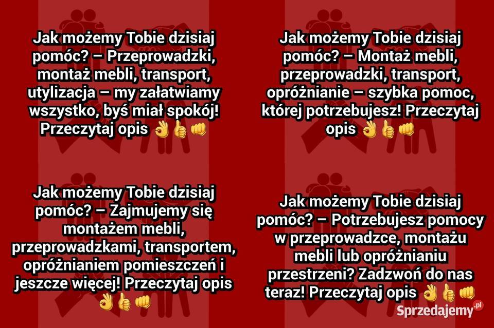 Mocna Ekipa Zero stresu Przeprowadzka Transport Częstochowa
