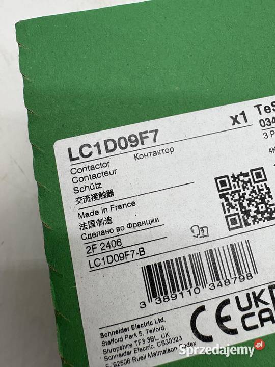 Schneider Electric LC1D09F7 Stycznik 4kW Warszawa