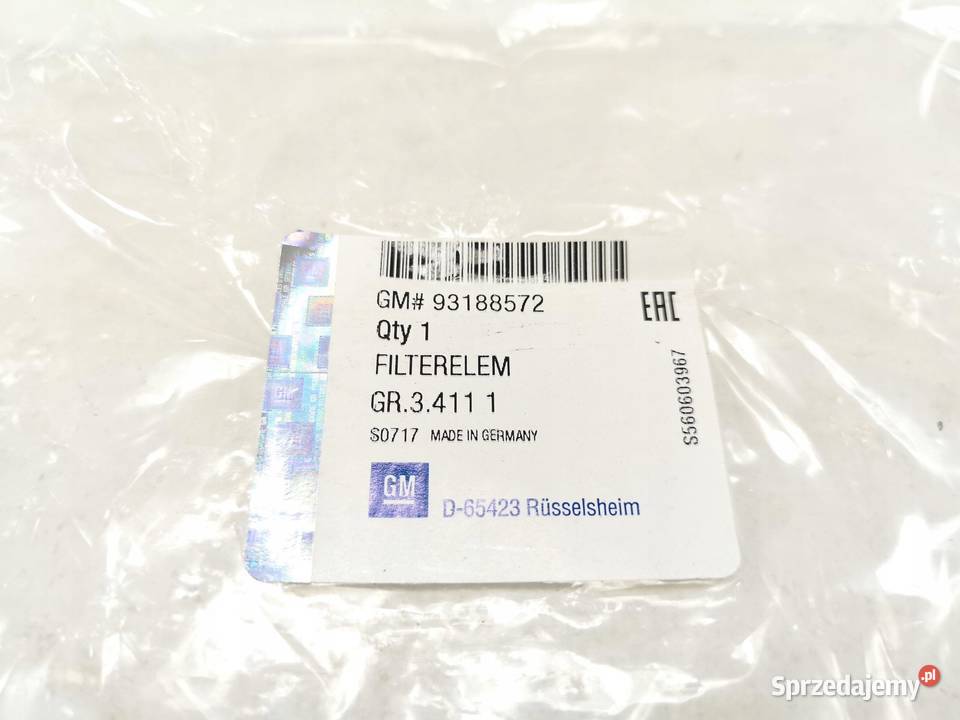 FILTR KABINOWY OPEL AGILA 0007 ORYGINAŁ ASO sprzedam
