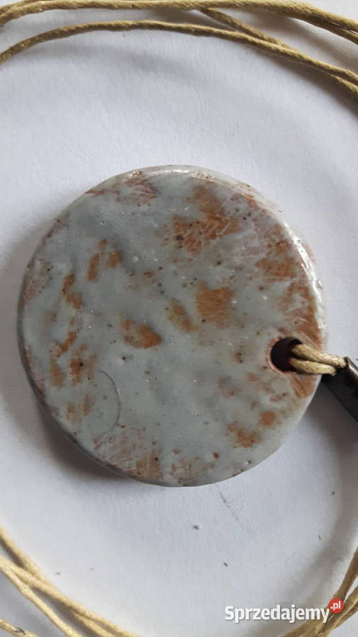 Naszyjnik ceramiczny ręcznie wykonany Otwock