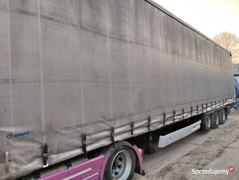 Naczepa firanka mega Krone oś podnoszona SAF Burtowe i plandeki Lublin