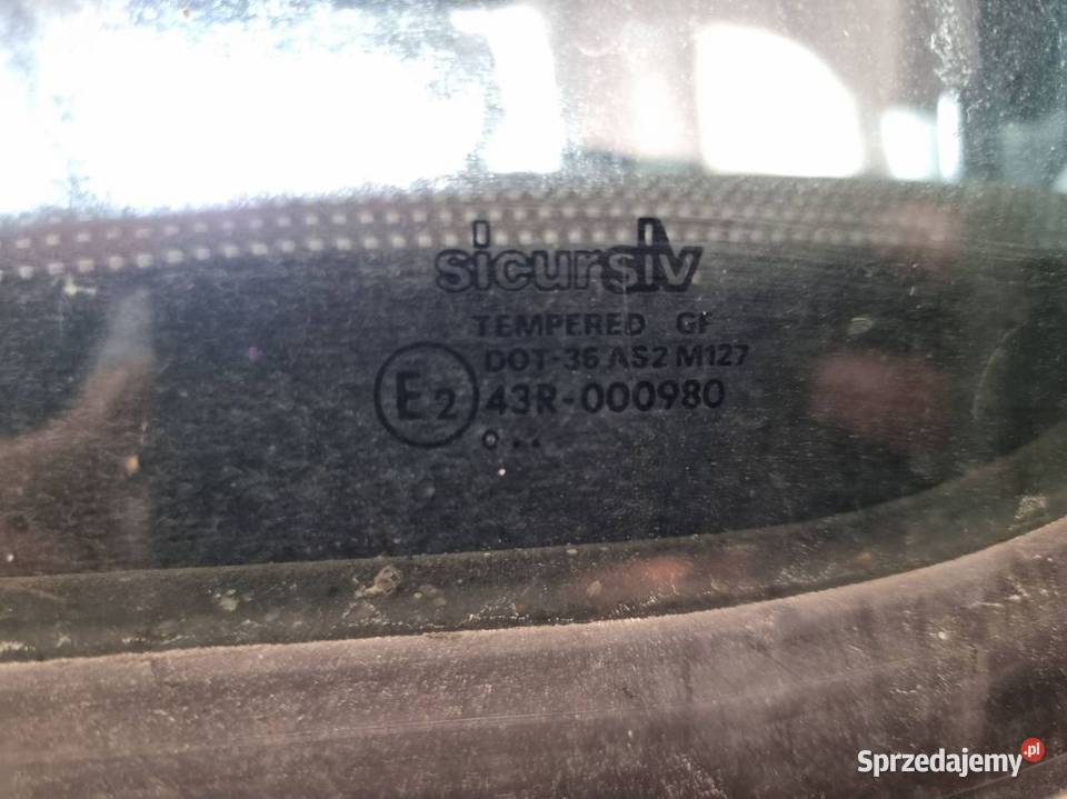 SZYBA TYŁ PEUGEOT BOXER III DOT36 AS 2 osobowe sprzedam