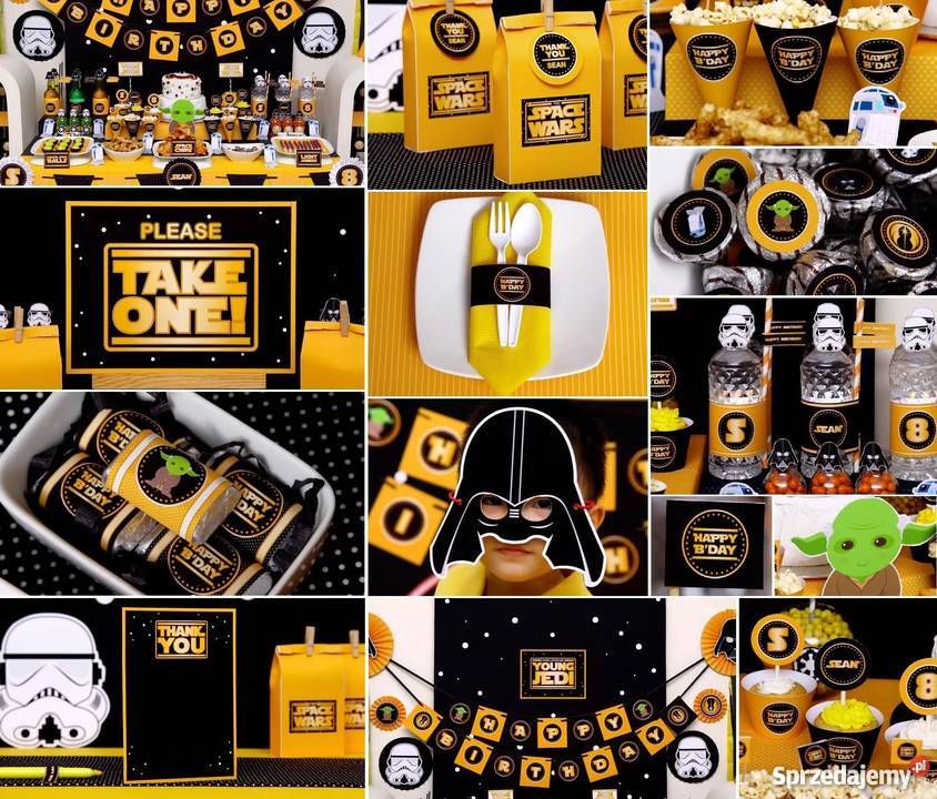 Star Wars Gwiezdne Wojny szablony urodziny Poznań