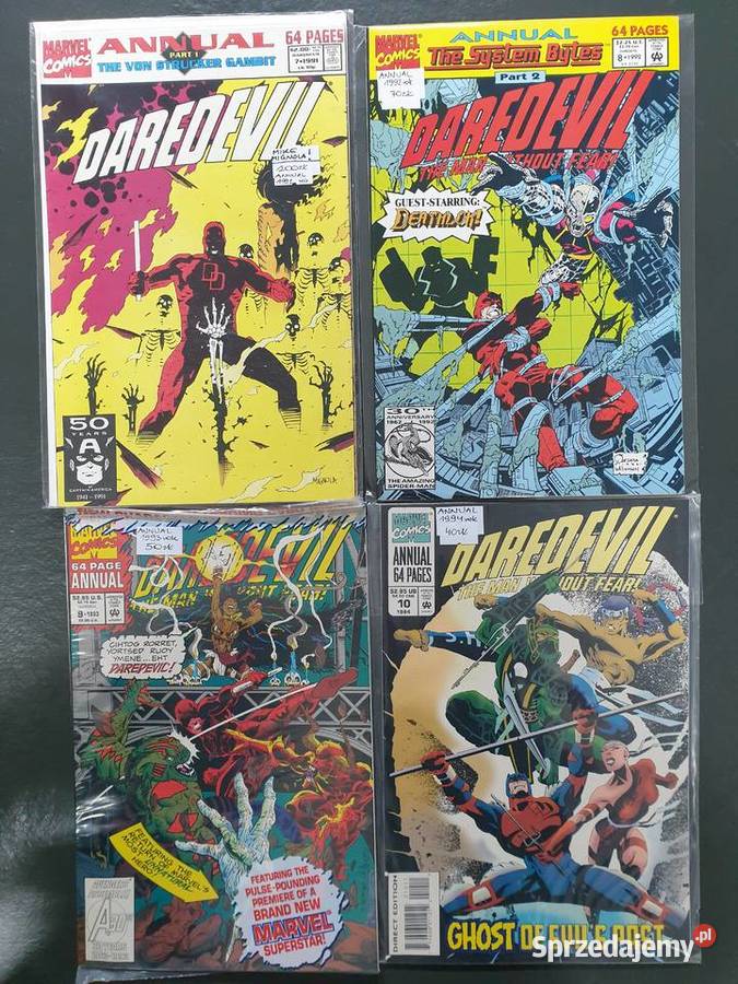 Daredevil Annual 4 oryginalne komiksy Marvel USA Amerykańskie