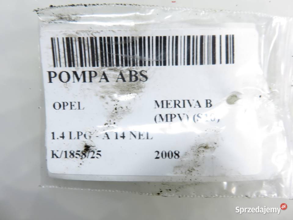 POMPA ABS OPEL MERIVA B MPV S10 0265951794