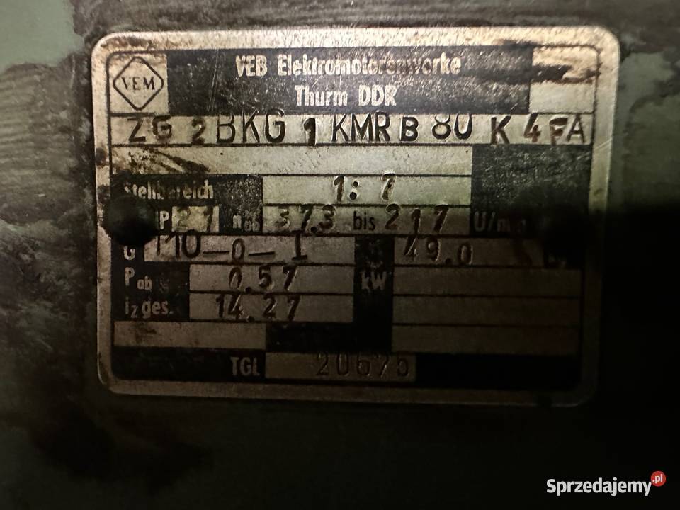 VEM motoreduktor kmr B 80 K4FA przekładnia Produkcja Góra