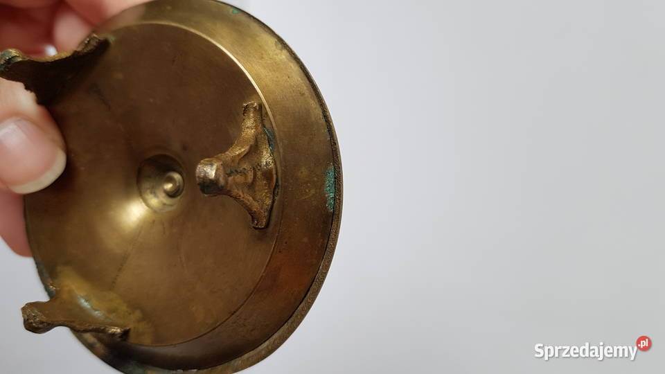 Stara mosiężna popielniczka popielnica świecznik Dąbrowa Górnicza