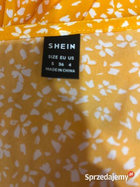 shein sukienka ciekawy wzór i fason nowa hit 36 Choszczno
