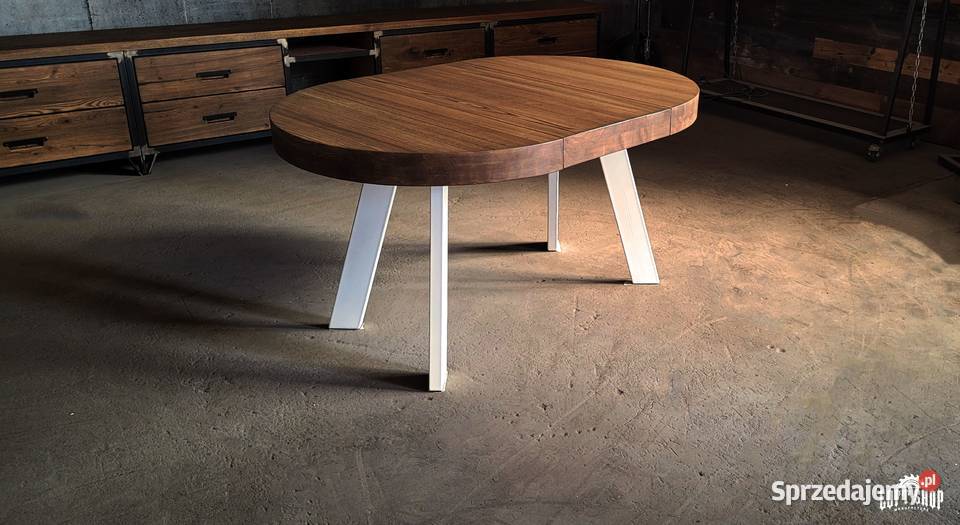 Stół industrialny TOSCANA okrągły stół loftowy