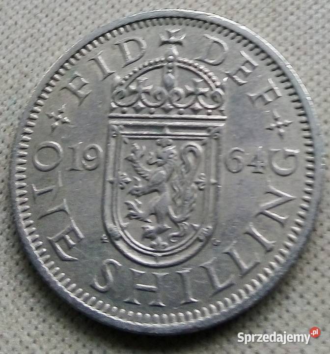 WIELKA BRYTANIAONE SHILLING1964 r mazowieckie