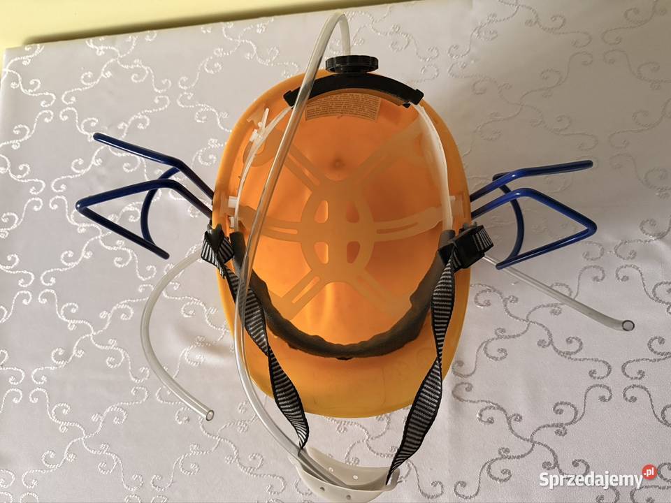 Kask Imprezowy Kierownik Imprezy Żółty Hełm do Kaski