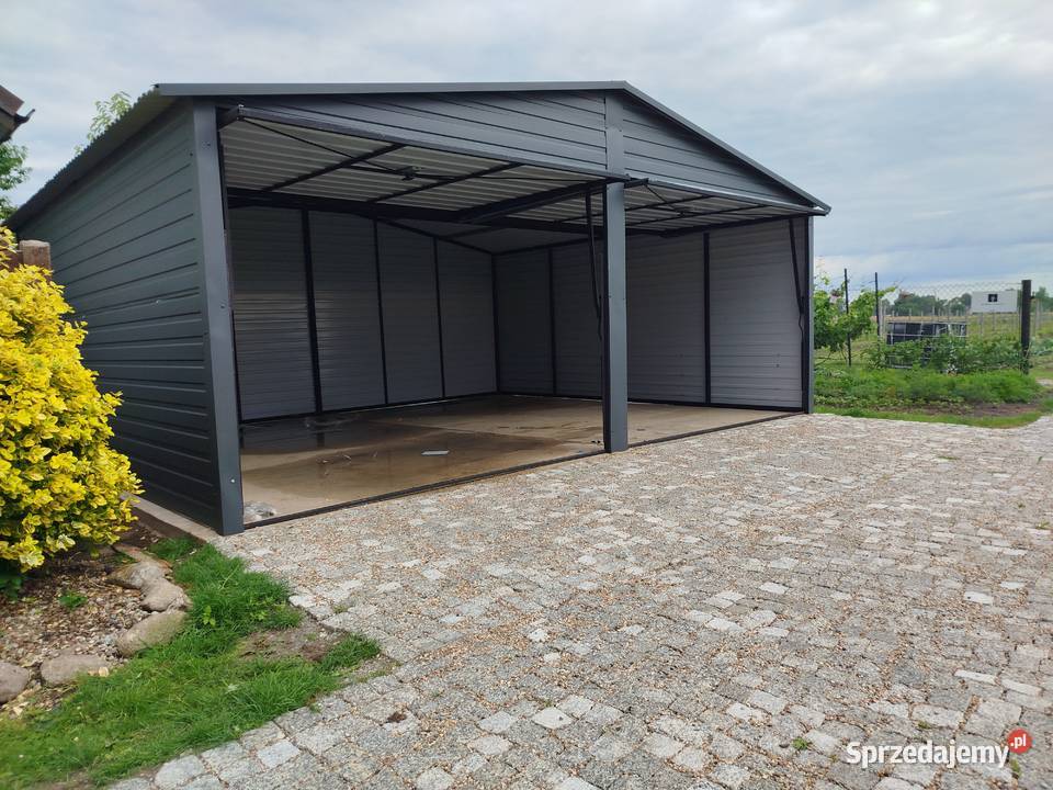 Garaż Blaszany Drewnopodobny PRODUCENTA Garaże Sprzedaż kujawsko-pomorskie Mogilno