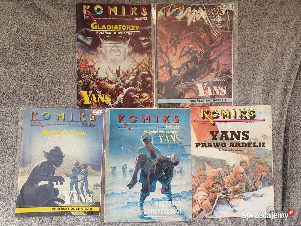 Yans Więzień Wieczności komplet 5 komiksów wyd 1 Rok wydania 1988