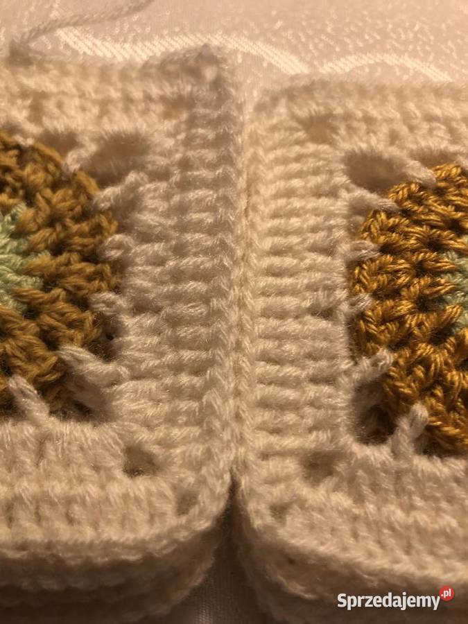 kwadrat babuni kwiaty poduszka narzuta95100