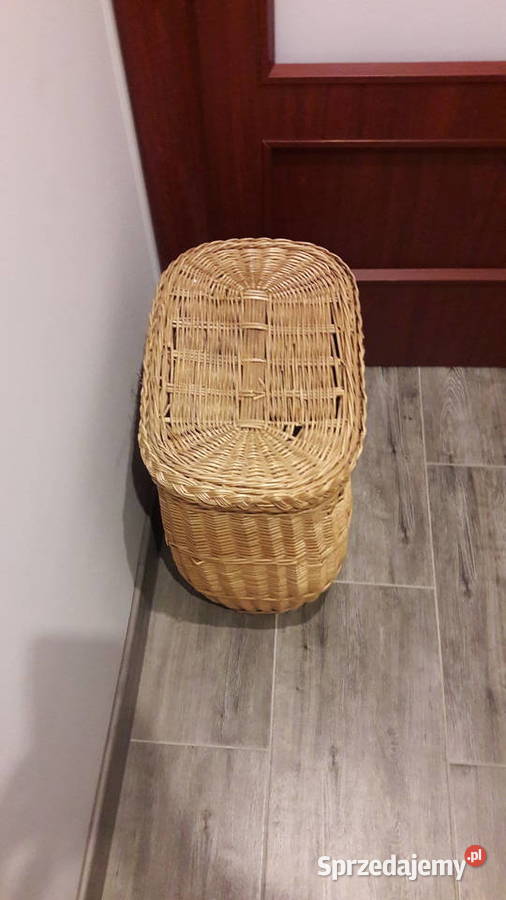 Kosz wiklinowy z przykrywką Głuchołazy