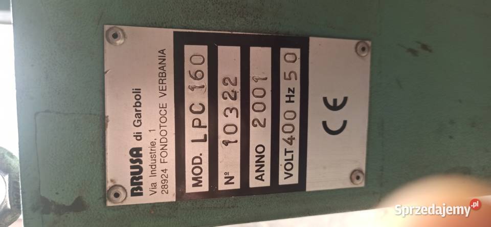 Szlifierka obwiedniowa orbitalna Garboli LPC 160