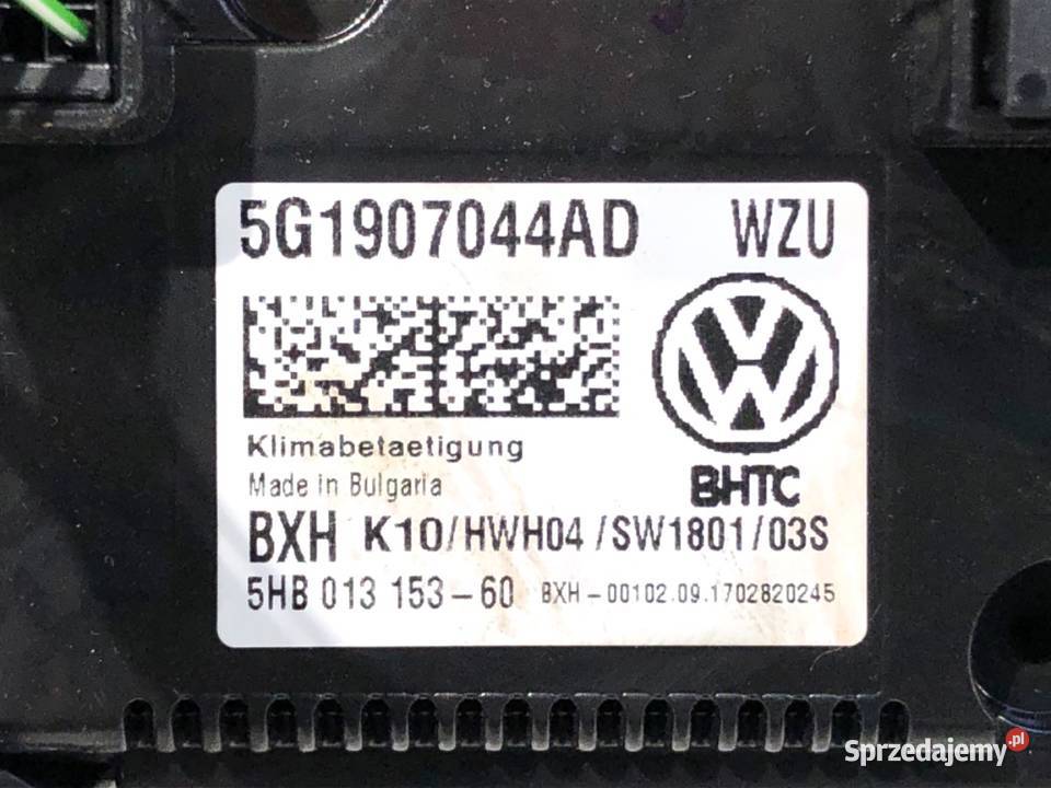 PANEL STEROWANIA NAWIEWU VW TOURAN 5G1907044AD