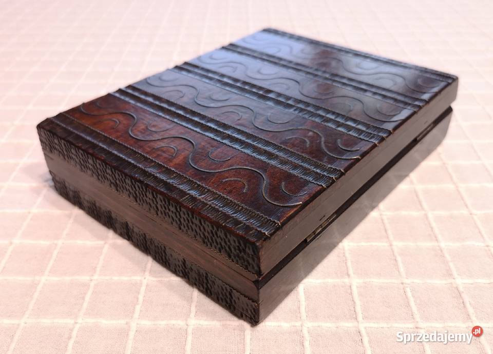 Szkatułka do kart z okresu PRL Katowice sprzedam