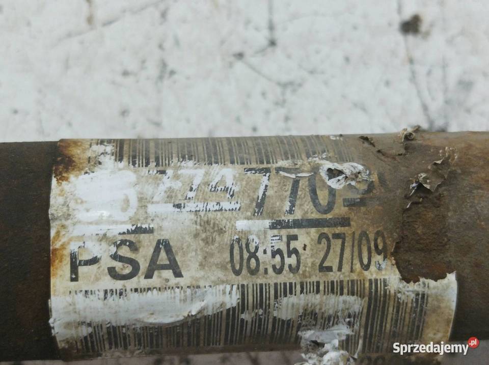 PÓŁOŚ LEWY PRZÓD 16 HDI 9677477080 Citroen C4 świętokrzyskie