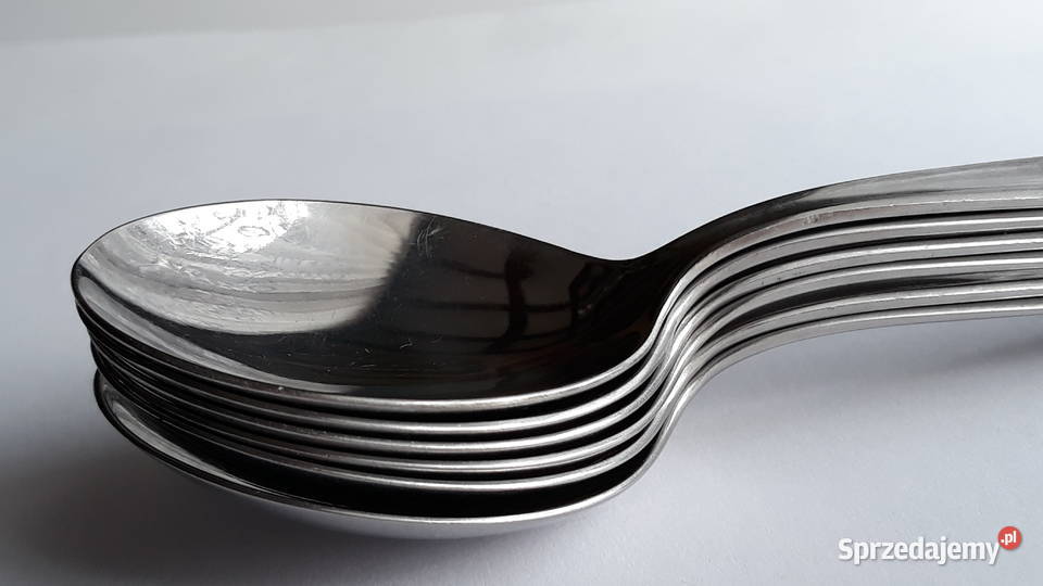 Łyżki do bulionu WKLĘSŁY Gerlach sztućce PRL Dąbrowa Górnicza