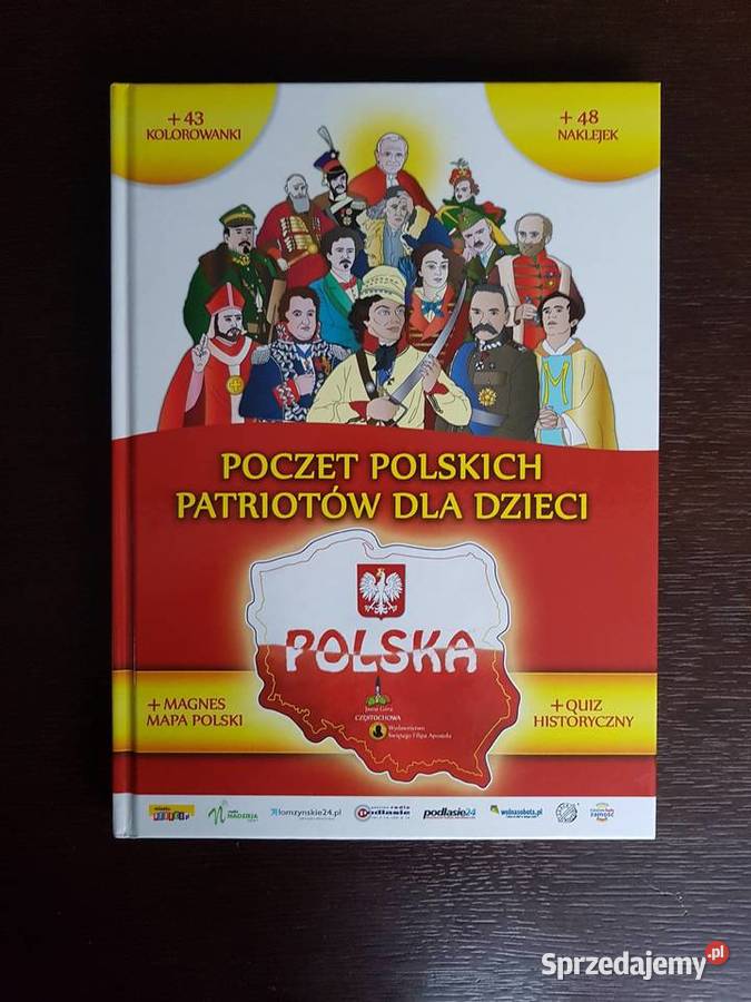 Książka "Poczet Polskich Patriotów dla dzieci" z naklejkami
