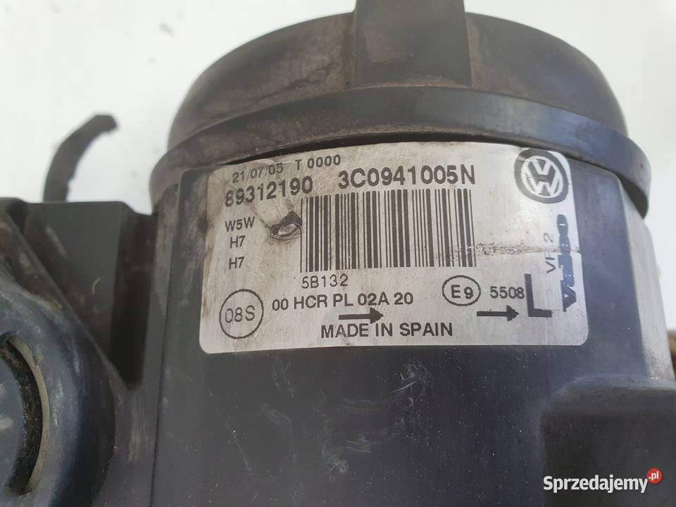 LAMPA LEWA VW Passat B6 lewy przód przednia Części samochodowe Chełm