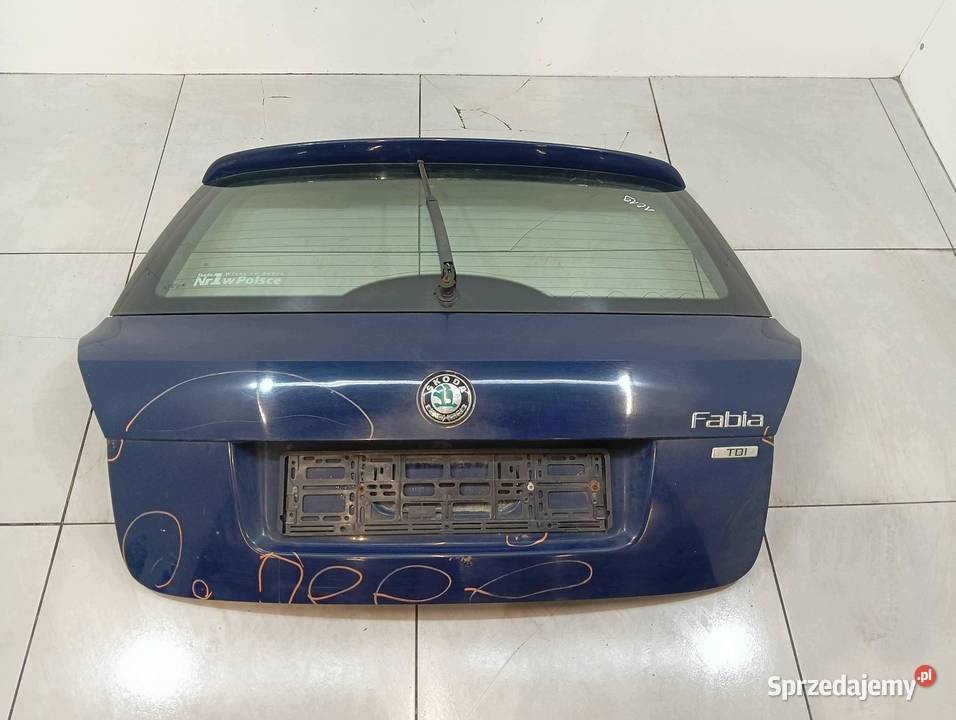 KLAPA TYŁ 5D HB GRANATOWA Skoda Fabia II Klapy bagażnika świętokrzyskie