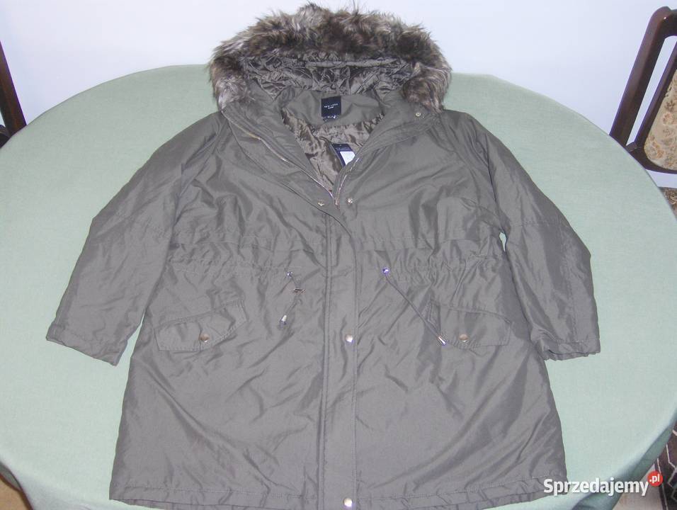 Damska ocieplana kurtka LOOK Curves 5052 Khaki łódzkie Łódź sprzedam