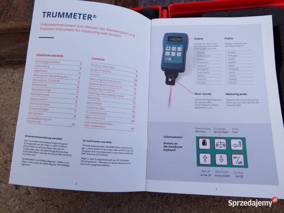 Miernik naprężenia paska TRUMMETER nowy 30 ceny Bolesławiec sprzedam