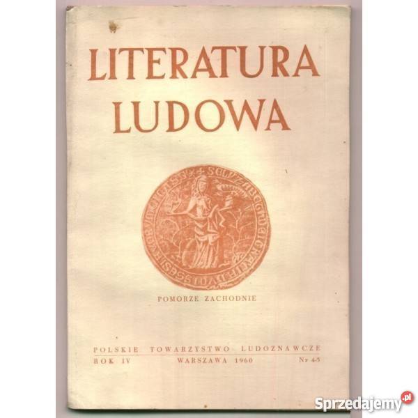 Literatura Ludowa Pomorze Zachodnie Koszalin sprzedam