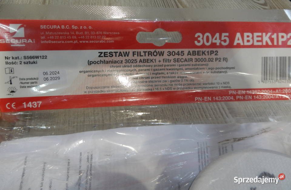 Maska MSA Advantage 3221 zestaw Filtrów Leżajsk sprzedam