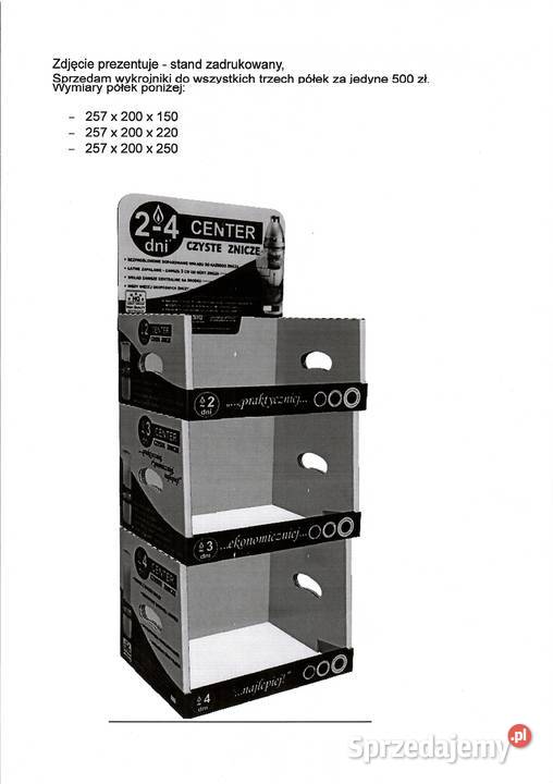 Wykrojniki na tacki 3 rozmiary kartonów stend wielkopolskie Poznań sprzedam