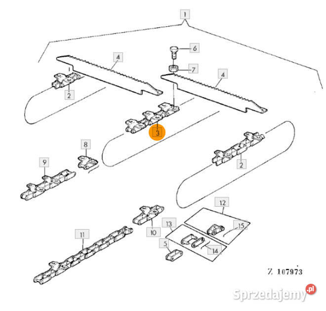 344381140 Łańcuch Przenośnika Pochyłego Laverda Kłodzko sprzedam