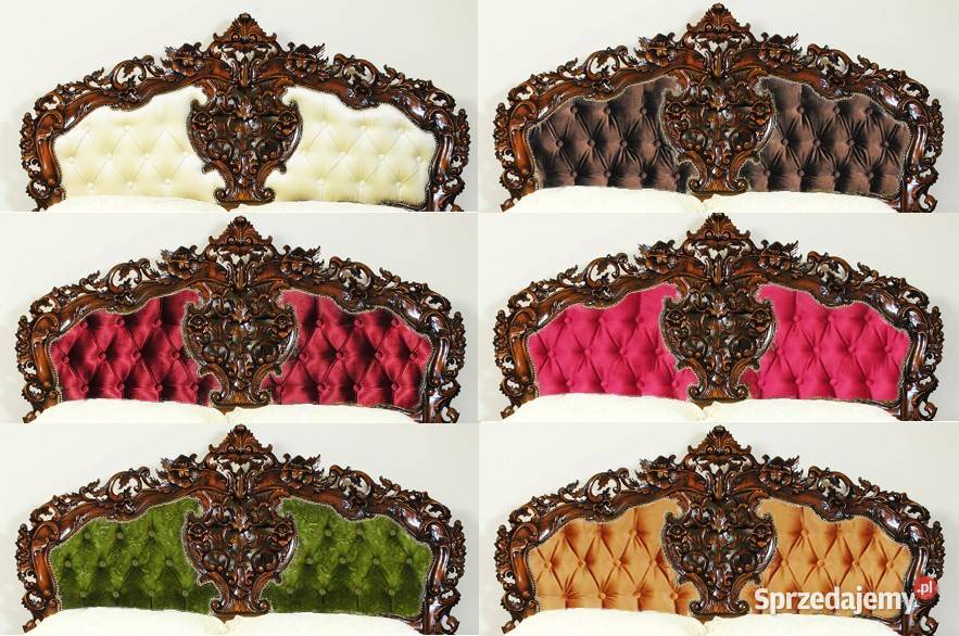 Nowe łóżko tapicerowane barok rokoko 140x200 200cm Września sprzedam