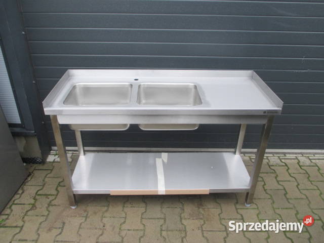 Zlew Gastronomiczny 2 Komorowy Z Półką 1375485 Ostrów Wielkopolski sprzedam