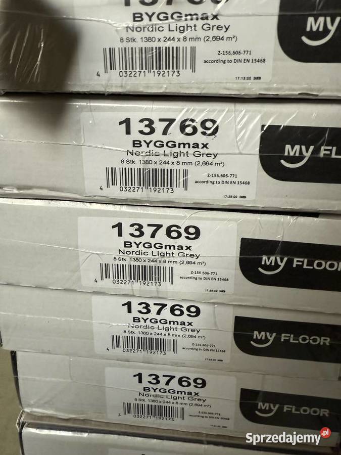 Panele podłogowe My Floor Nordic Light Grey Bralin sprzedam