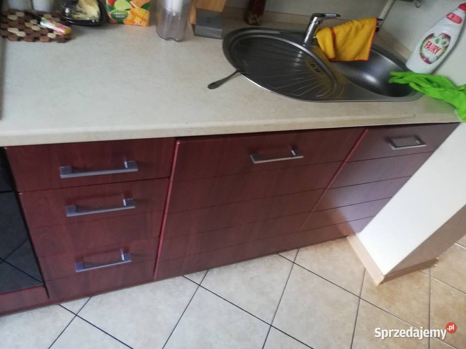 Meble kuchenne komplet mahoń Starachowice