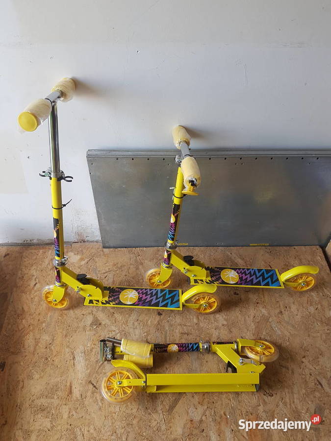 HULAJNOGA SKŁADANA DZIECI żółta palma Skating wielkopolskie Głogowa