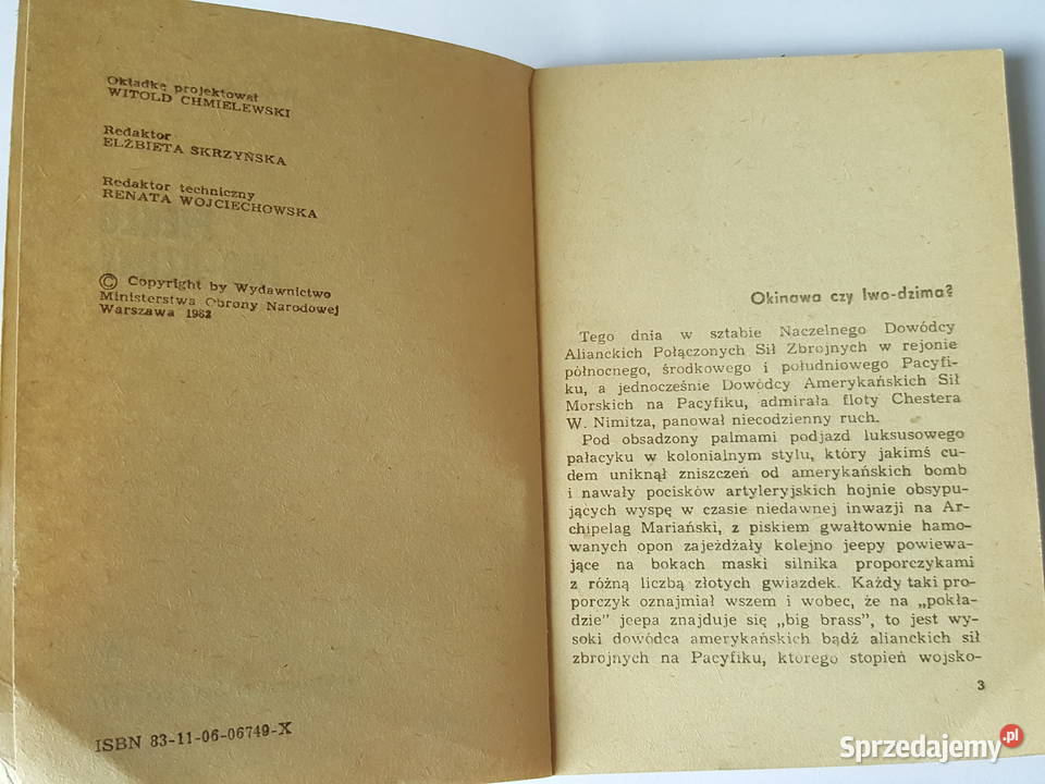 Piekło IwoDzimy tomik z serii Żółtego Tygrysa