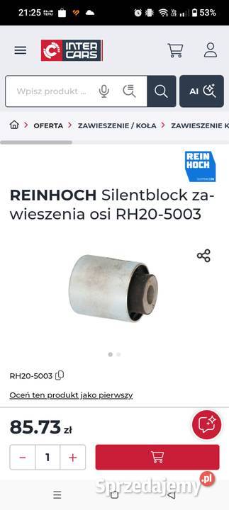 Tuleja belki zawieszenia tył RH205003 osi Opel sprzedam