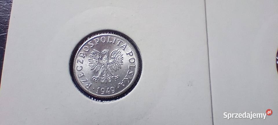 Stare monety 2 grosze 1949 normalna i skrętka
