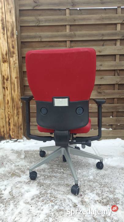 Krzesło Steelcase Lets B czerwone Dostępne 3 Krzesła