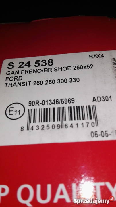 sprzedam szczęki hamulcowe ford transit 0006 dostawcze Wadowice sprzedam