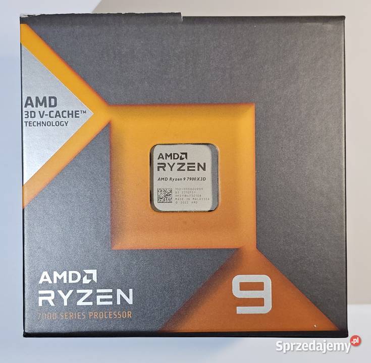 Procesor AMD Ryzen 9 7900X3D 12 rdzeni24 wątki Grybów