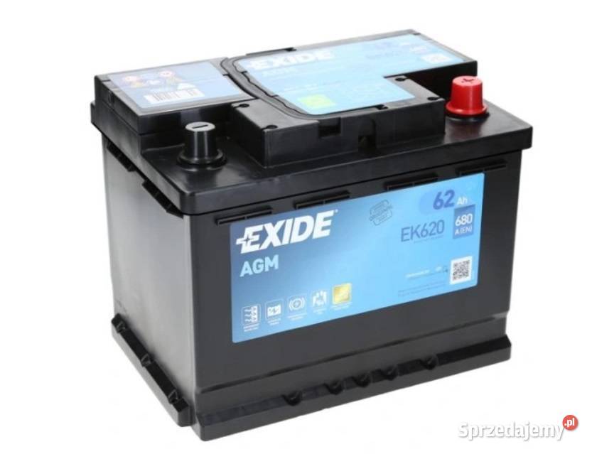 Akumulator EXIDE AGM STARTSTOP EK620 62Ah 680A Ostrowiec Świętokrzyski