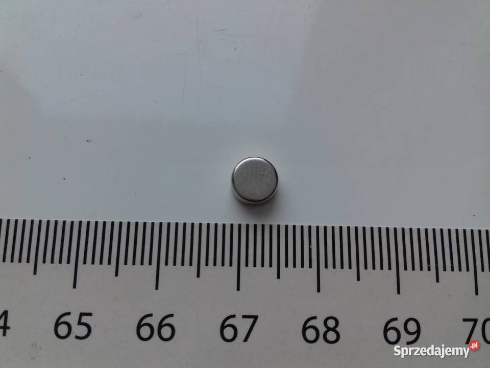 Magnes neodymowy okrągły mocny 6mm x 3mm Jedna Bydgoszcz