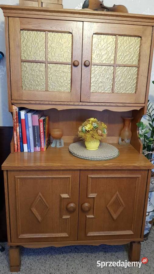 Dębowa witryna kredens 2 185cm Łódź