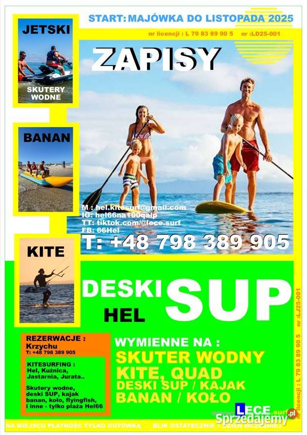 SKUTERY WODNE pomorskie Hel