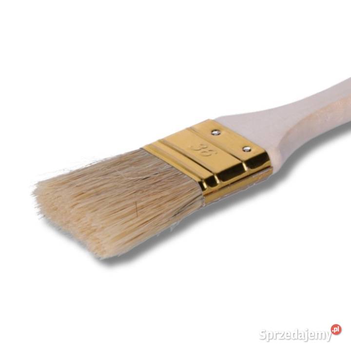 Pędzel Płaski 36mm Do Lakieru Farby Drewna Gdów