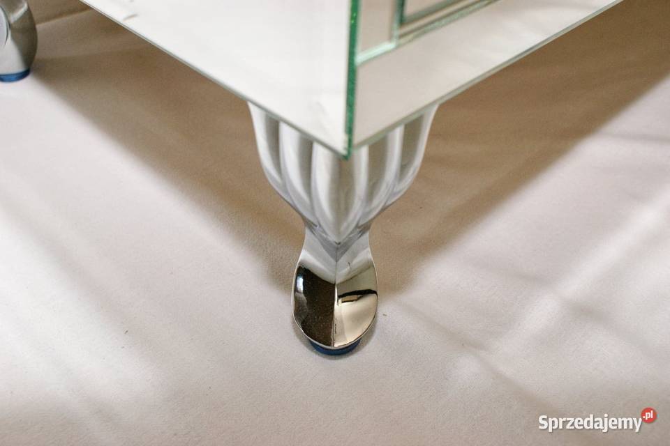 komoda lustrzana z lustra glamour nogi chrom